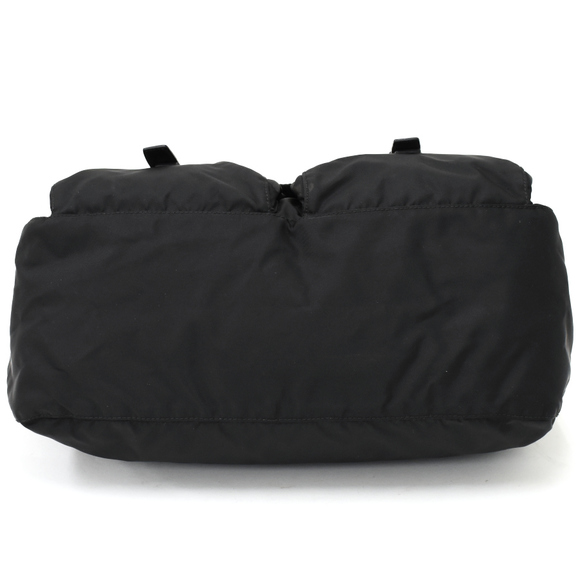 Prada plate nylon triangle triangular bag black shoulder - Picture 4 of 9